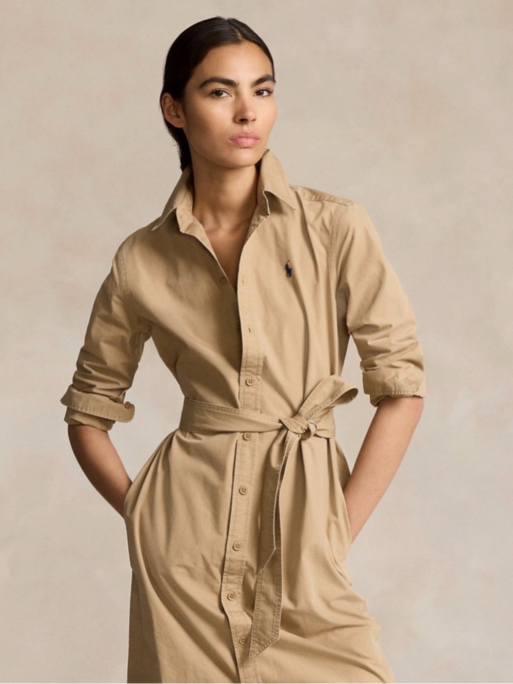 Polo Ralph Lauren Belted Midi Shirtdress (NWT) - Picture 3 of 9